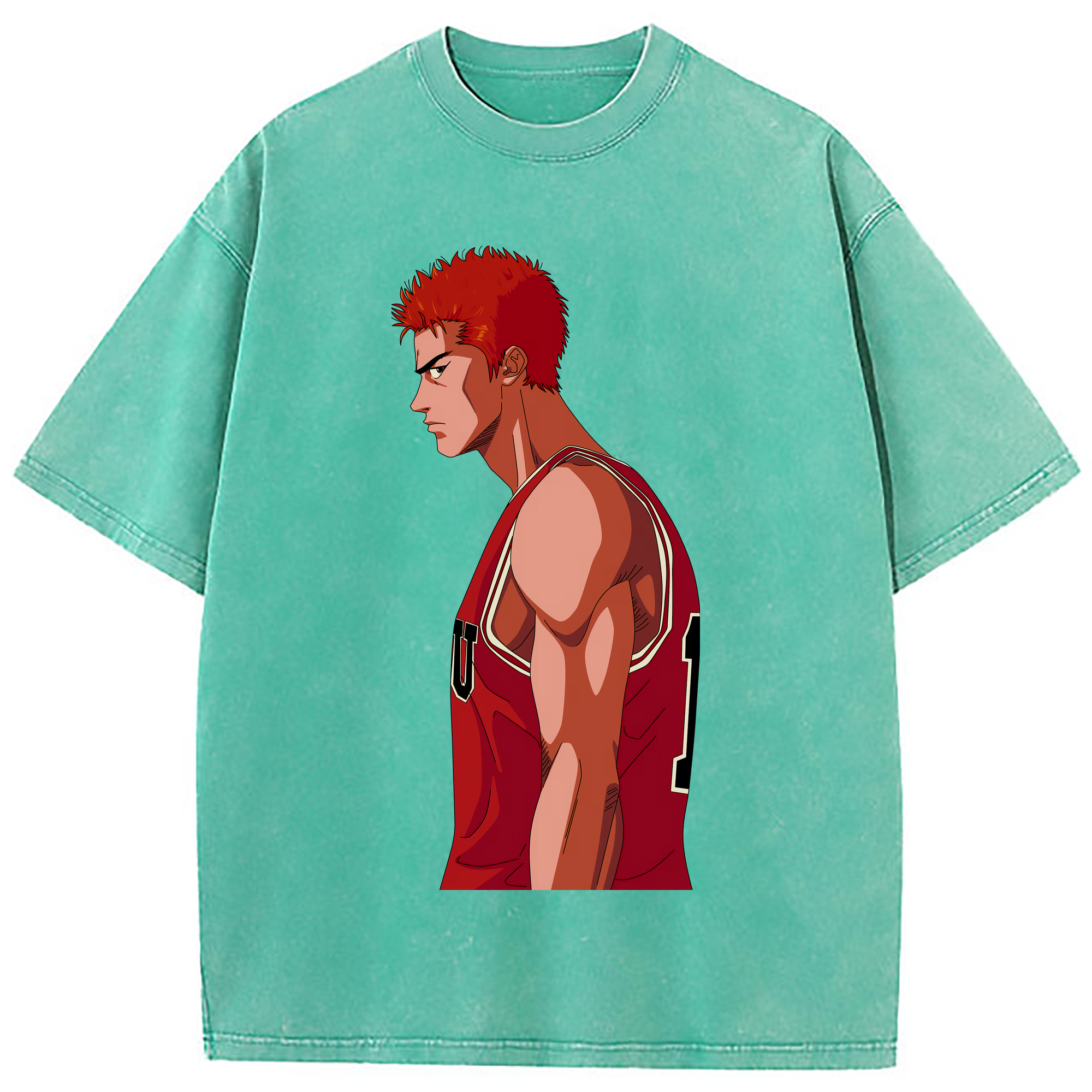 （画像用） SLAM DUNK／スラムダンク 綿100% ヴィンテージ風 半袖Tシャツ（フロントプリント）